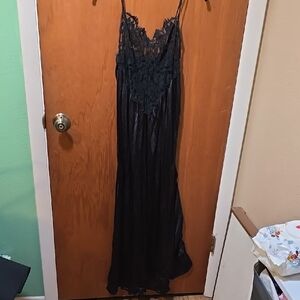 Flair Black Lace Slip Dress